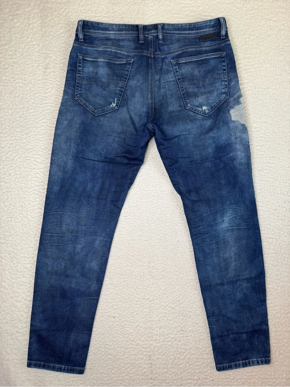 Diesel Narrot T Zip Fly Stretch Distressed Jeans JogJeans Men's Size 34 Italy